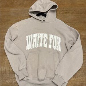 White Fox Decade Classics Varsity Oversized Hoodie Moon- 3XS/XXS